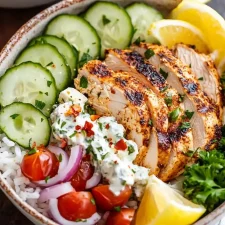 Greek Chicken Bowls: A Burst of Mediterranean Flavors in Every Bite
