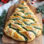 Christmas Spinach Dip Breadsticks