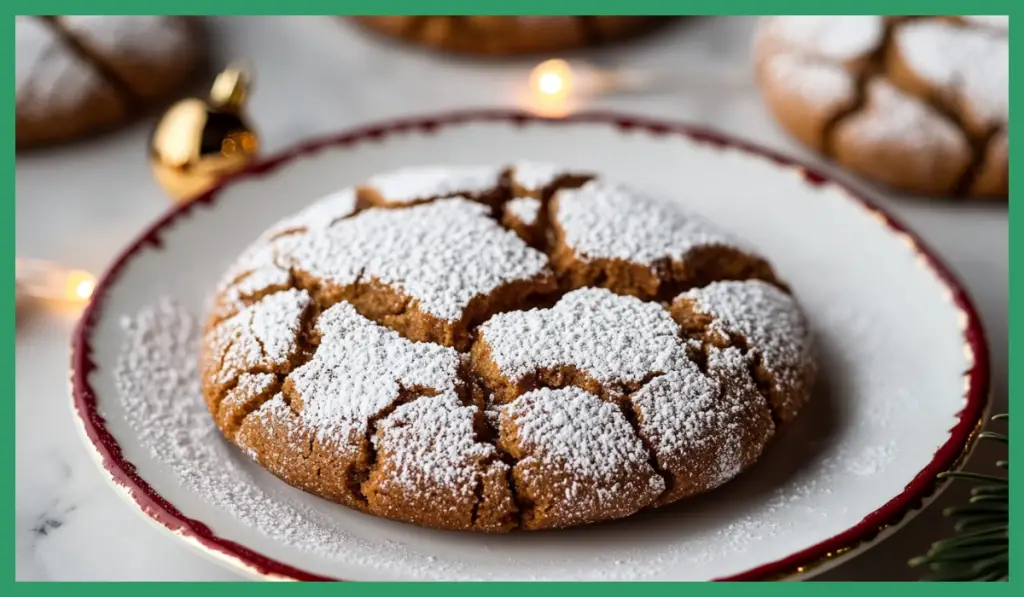 Gingerbread Crinkle Cookies