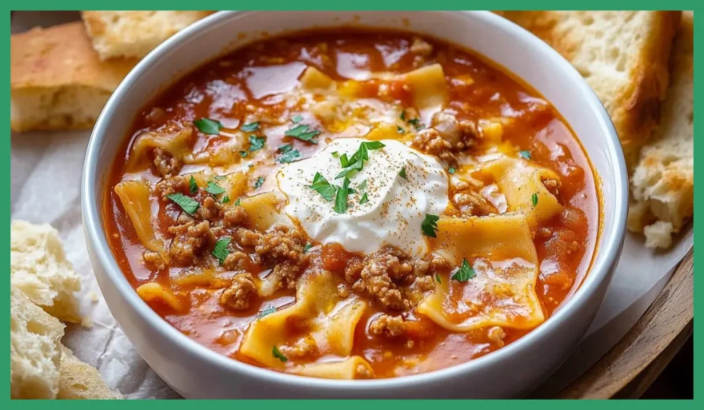 One-Pot Lasagna Soup