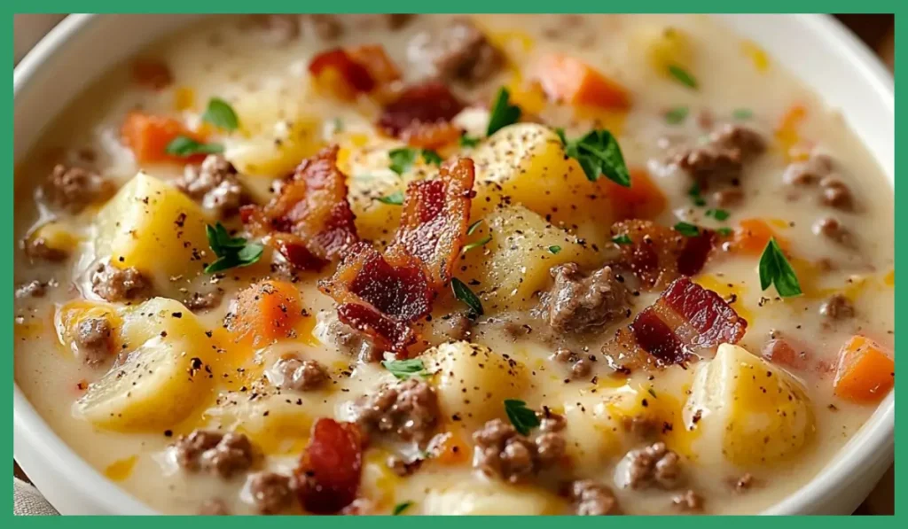 Cheeseburger Soup Recipe