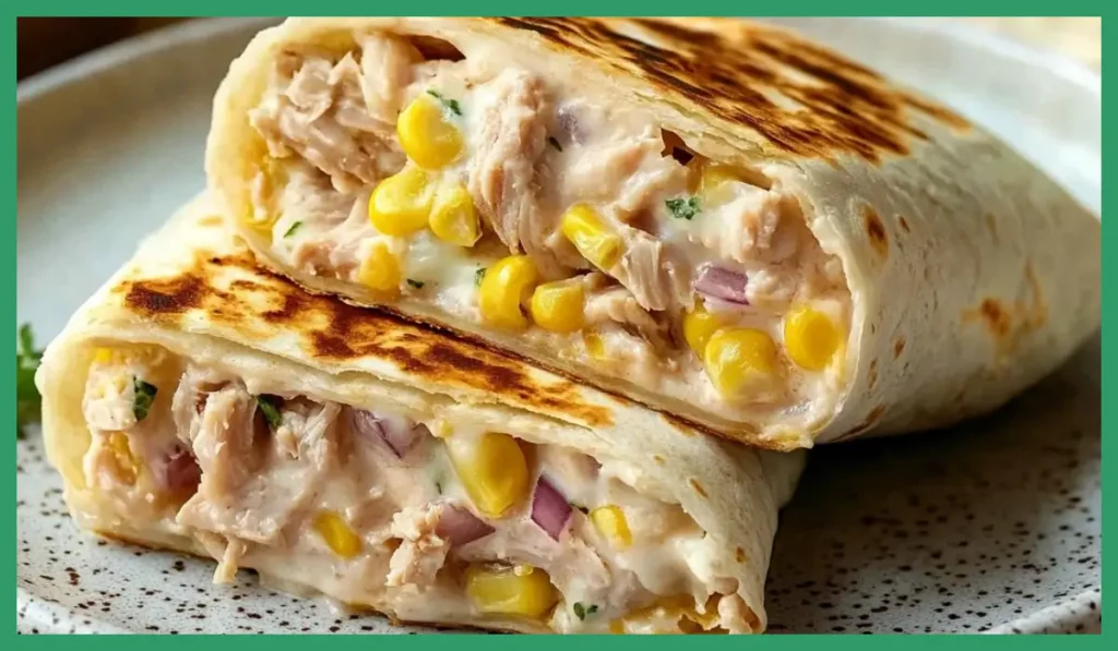 Healthy Tuna Melt Wrap