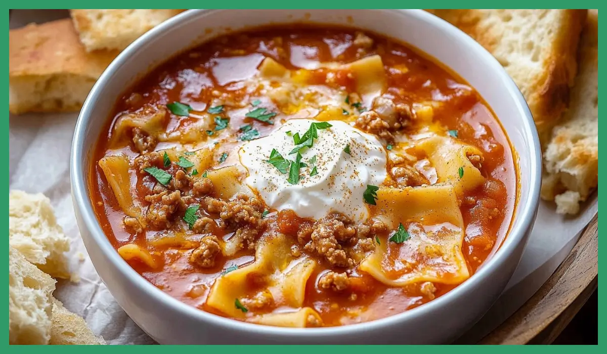 One-Pot Lasagna Soup