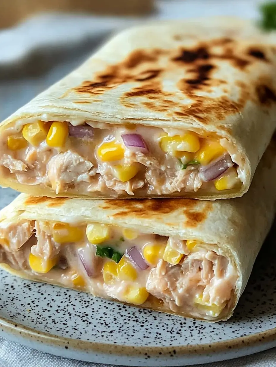 Healthy Tuna Melt Wrap