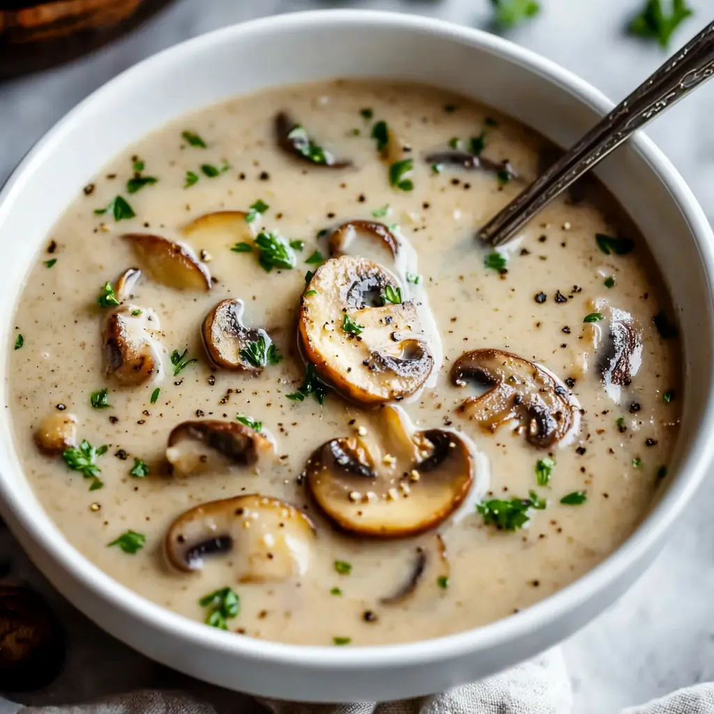 Creamy Mushroom Soup Recipe 