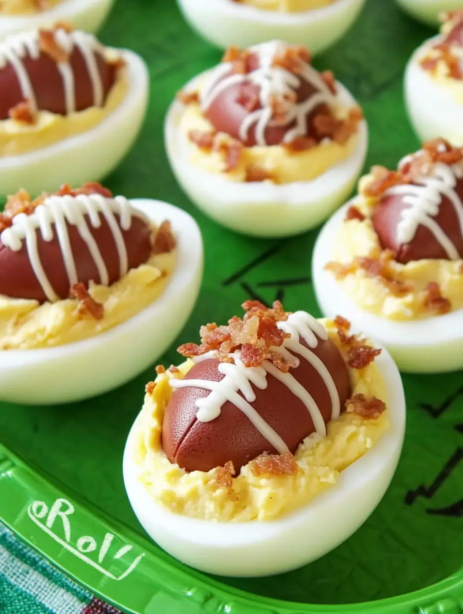 Deviled Egg Footballs Recipe – Easy Game Day Snack