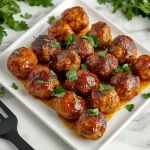 Sweet and Tangy Crockpot Meatballs – Easy Party Appetizer