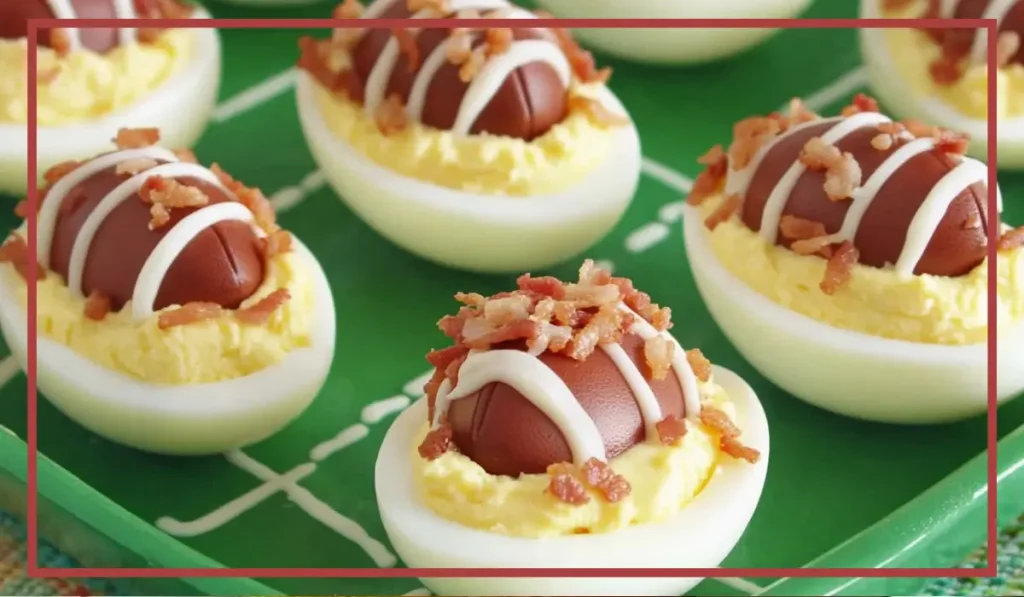 Deviled Egg Footballs