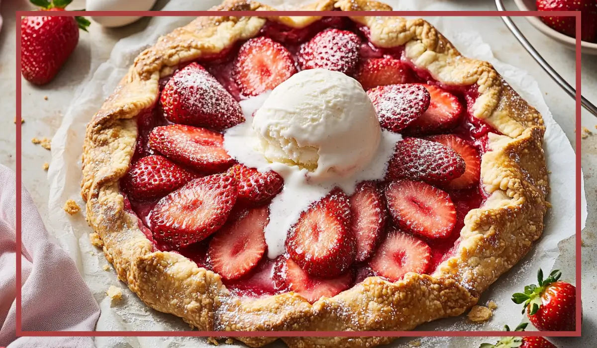 Rustic Strawberry Galette
