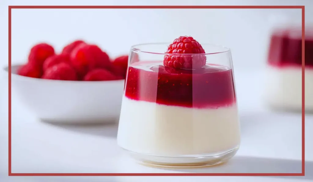 Vanilla Raspberry Panna Cotta