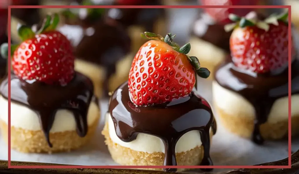 Chocolate-Dipped Strawberry Cheesecake