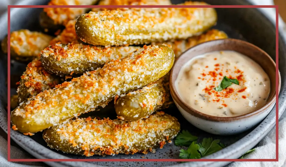 Crispy air fryer pickles