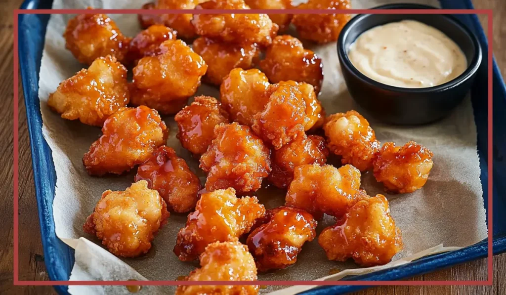 Spicy Glazed Popcorn Chicken
