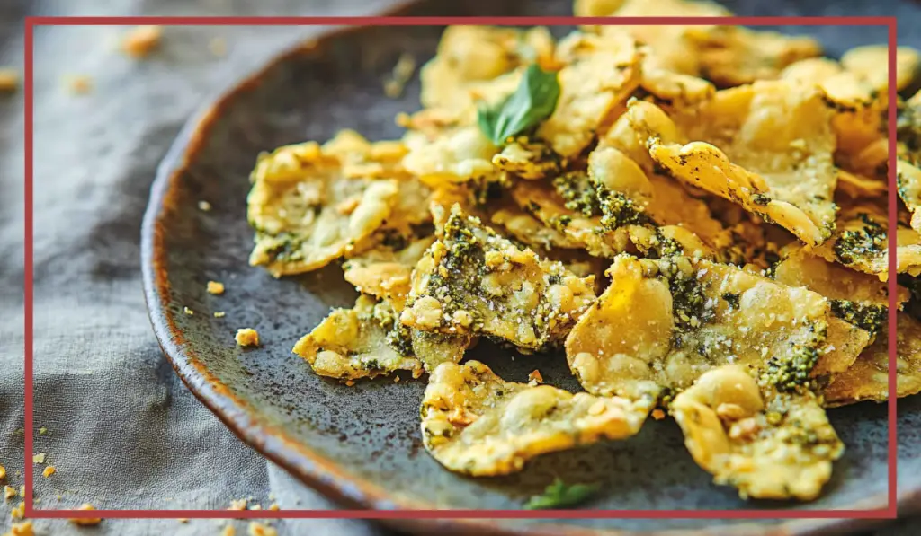 Cheesy Pesto Chips