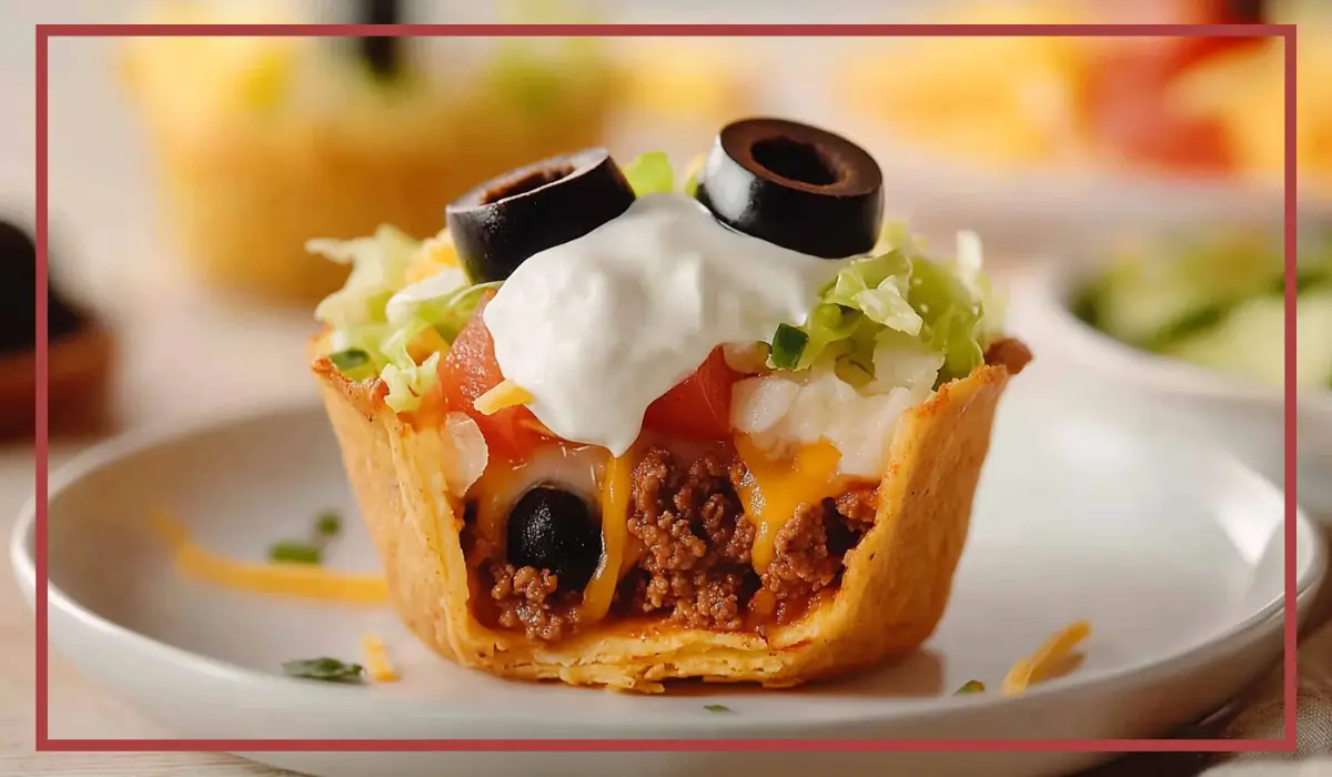 Double beef taco cups