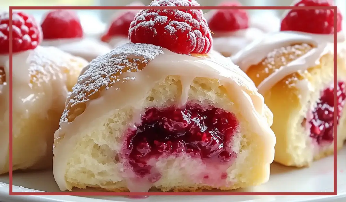 Raspberry Cream Sweet Rolls