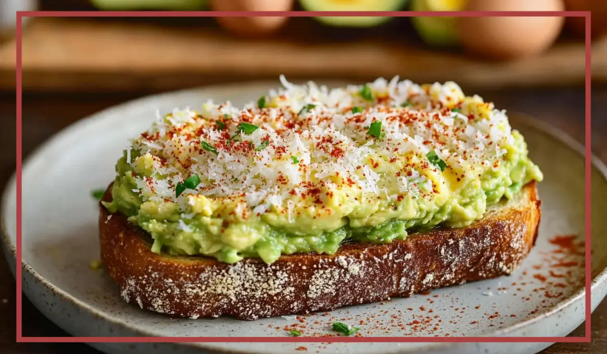 Grated Egg Avocado Toast