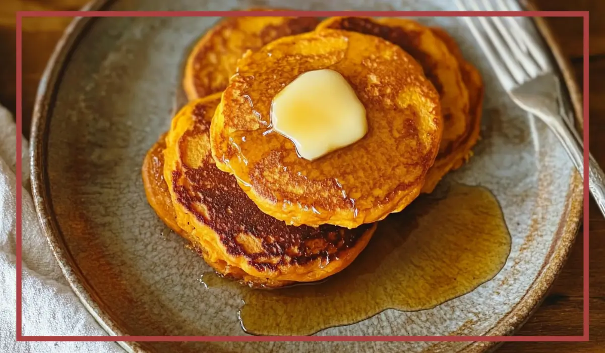 Healthy sweet potato pancakes