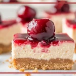No-Bake Cherry Cheesecake Bars