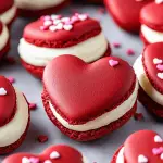 Red Velvet Whoopie Pies with Cream Cheese Filling