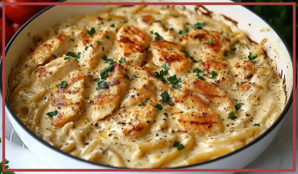 Chicken Garlic Parmesan Pasta