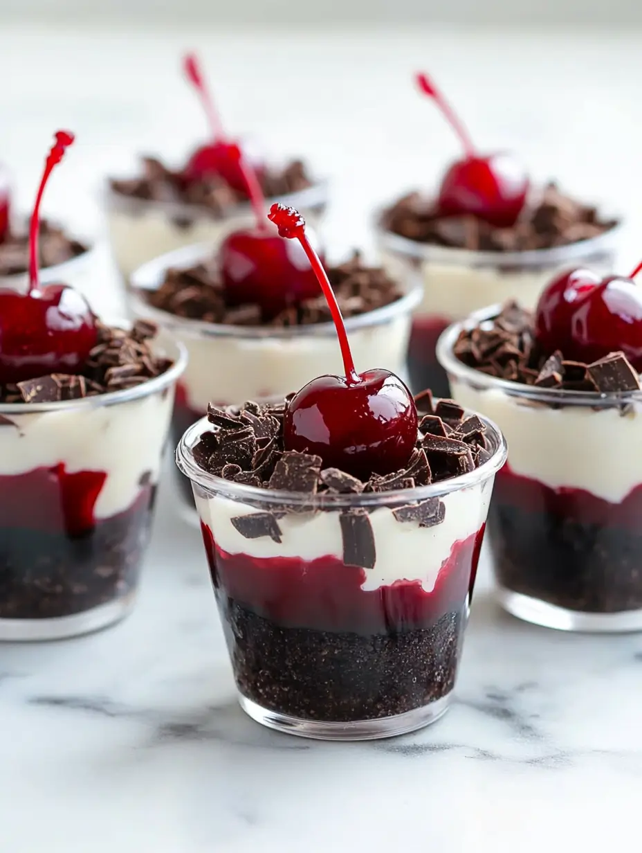 Mini Black Forest Dessert Cups