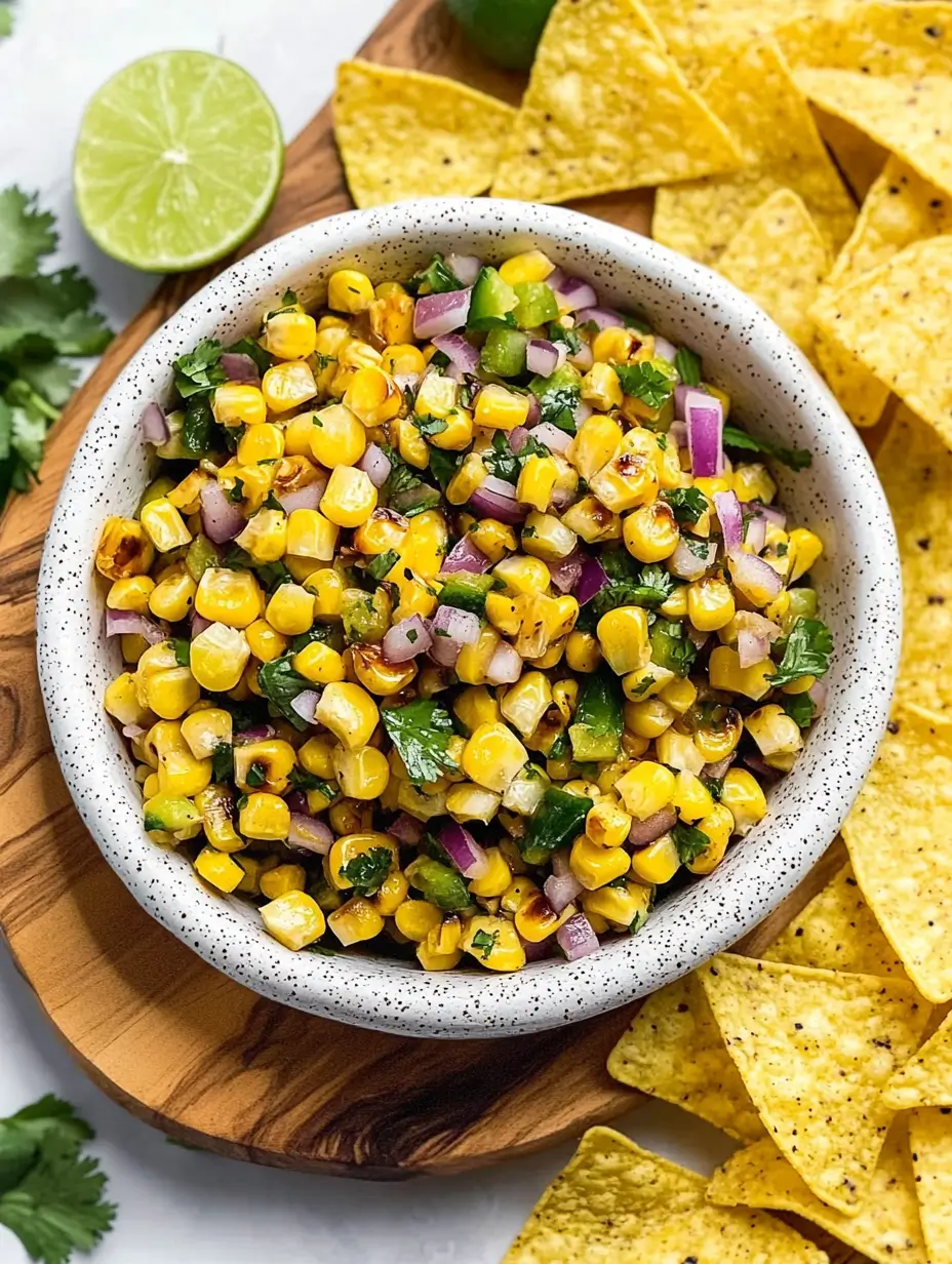 Roasted chili corn salsa