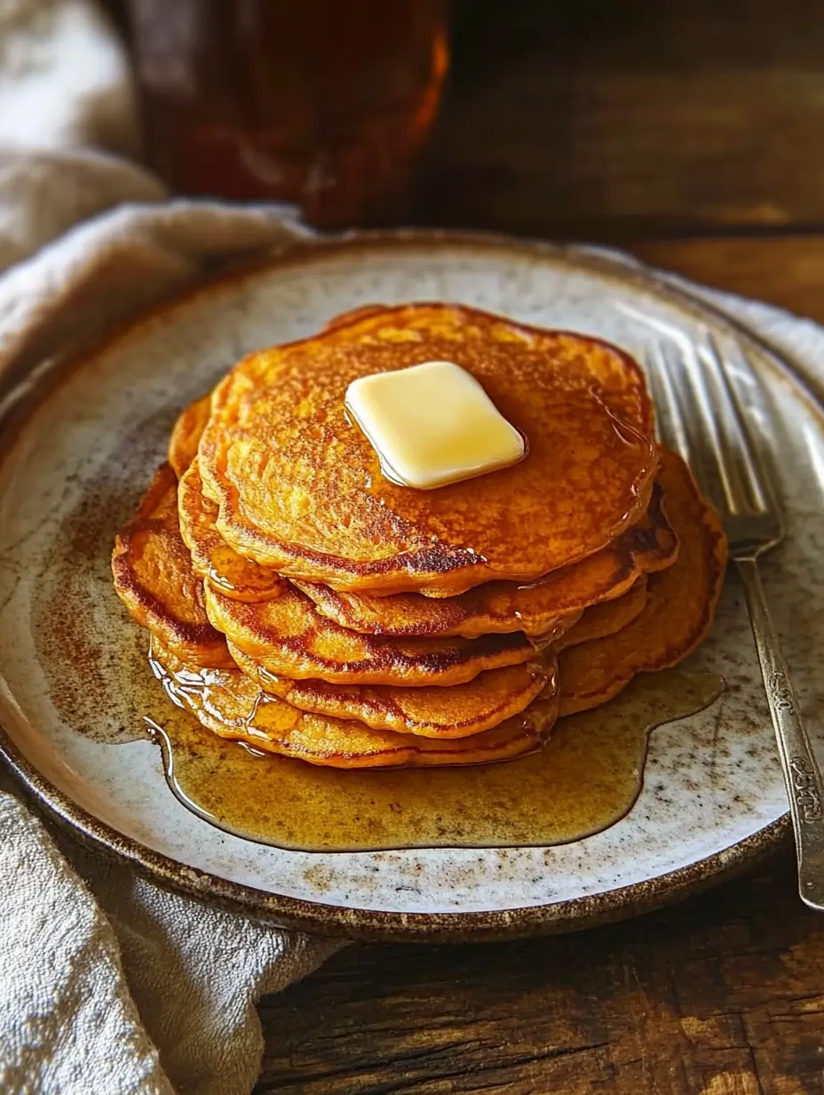 Healthy sweet potato pancakes