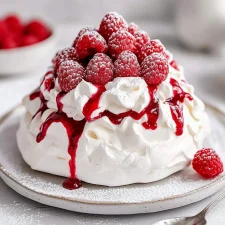 Classic Raspberry Pavlova with Swiss Meringue