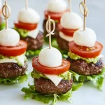 Keto Guacamole Burger Bites