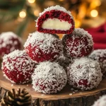 Red Velvet Snowball Cookies
