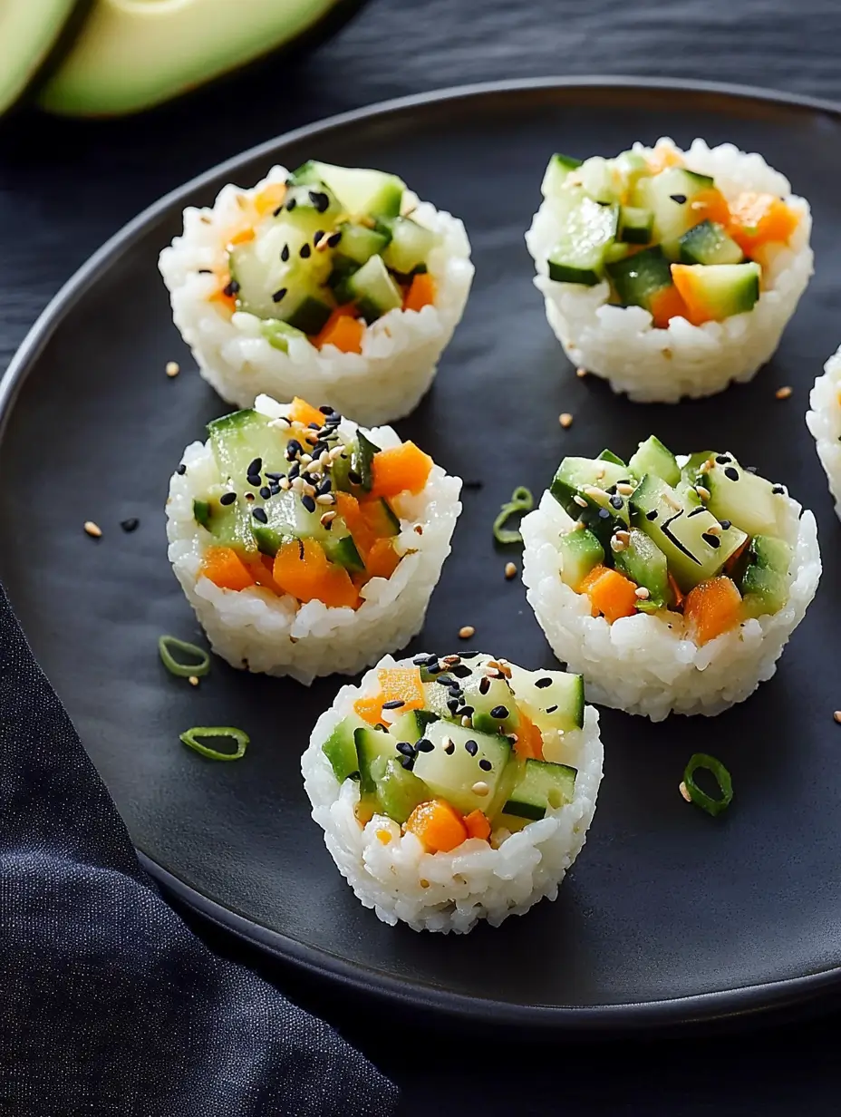Vegetarian Sushi Cups