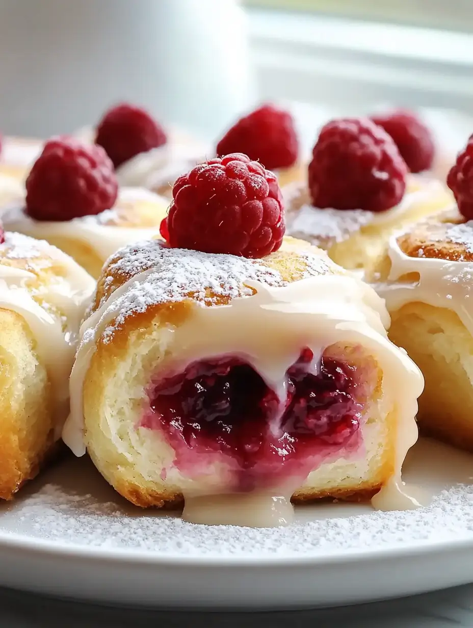 Raspberry Cream Sweet Rolls