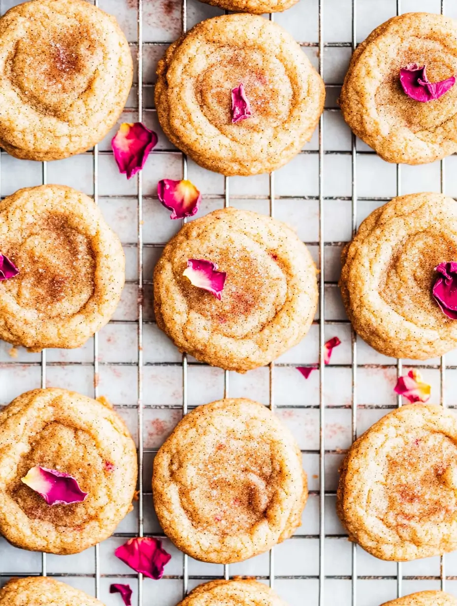 Strawberry Rose Snickerdoodles
