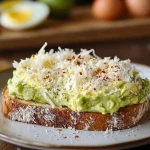 Grated Egg Avocado Toast
