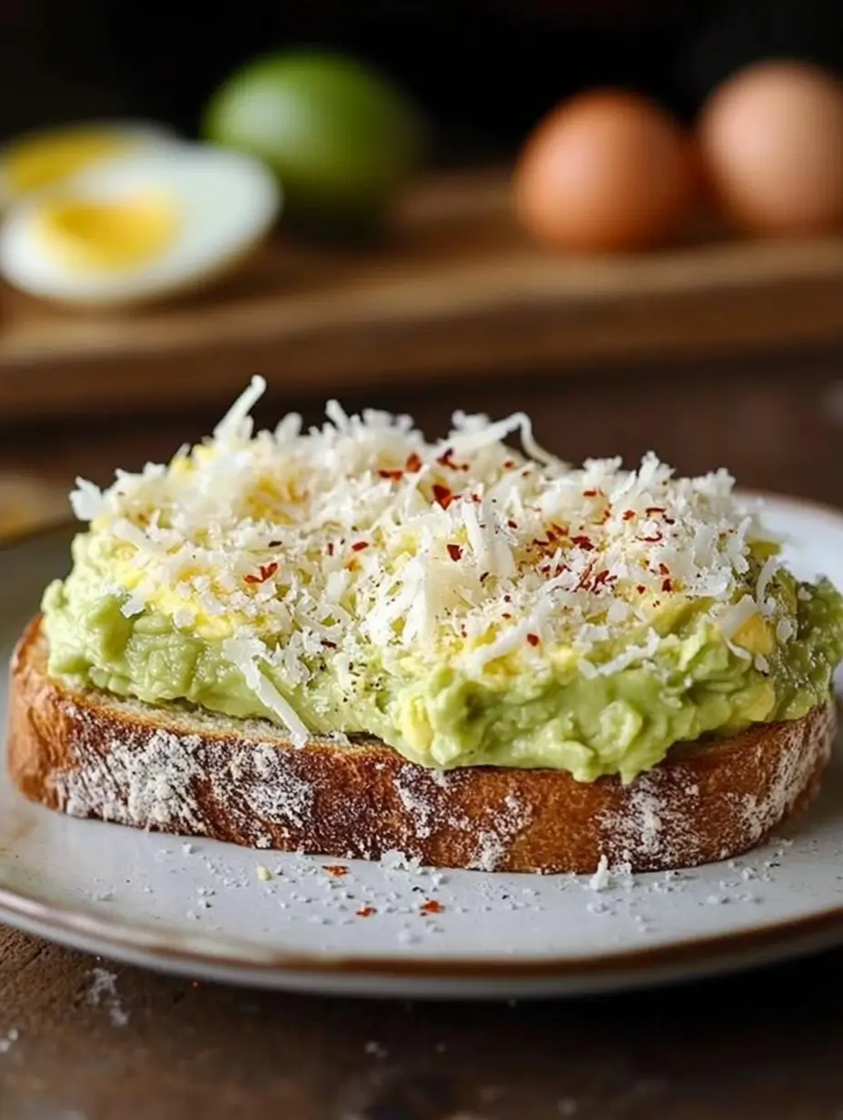 Grated Egg Avocado Toast