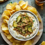 Creamy Fried Dill Pickle Dip