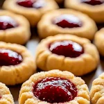 Raspberry Thumbprint Cookies