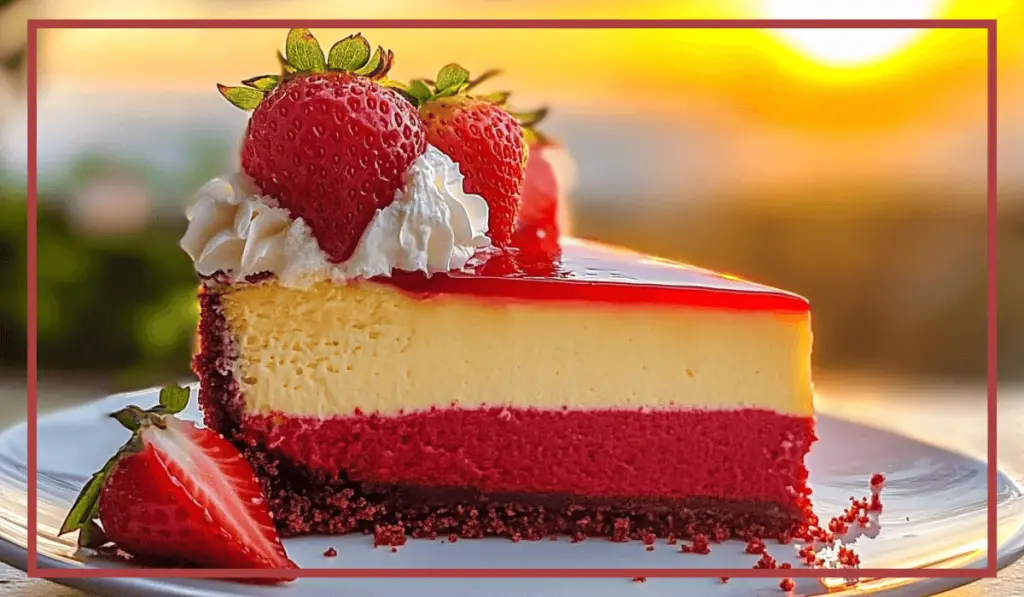 Strawberry Red Velvet Cheesecake