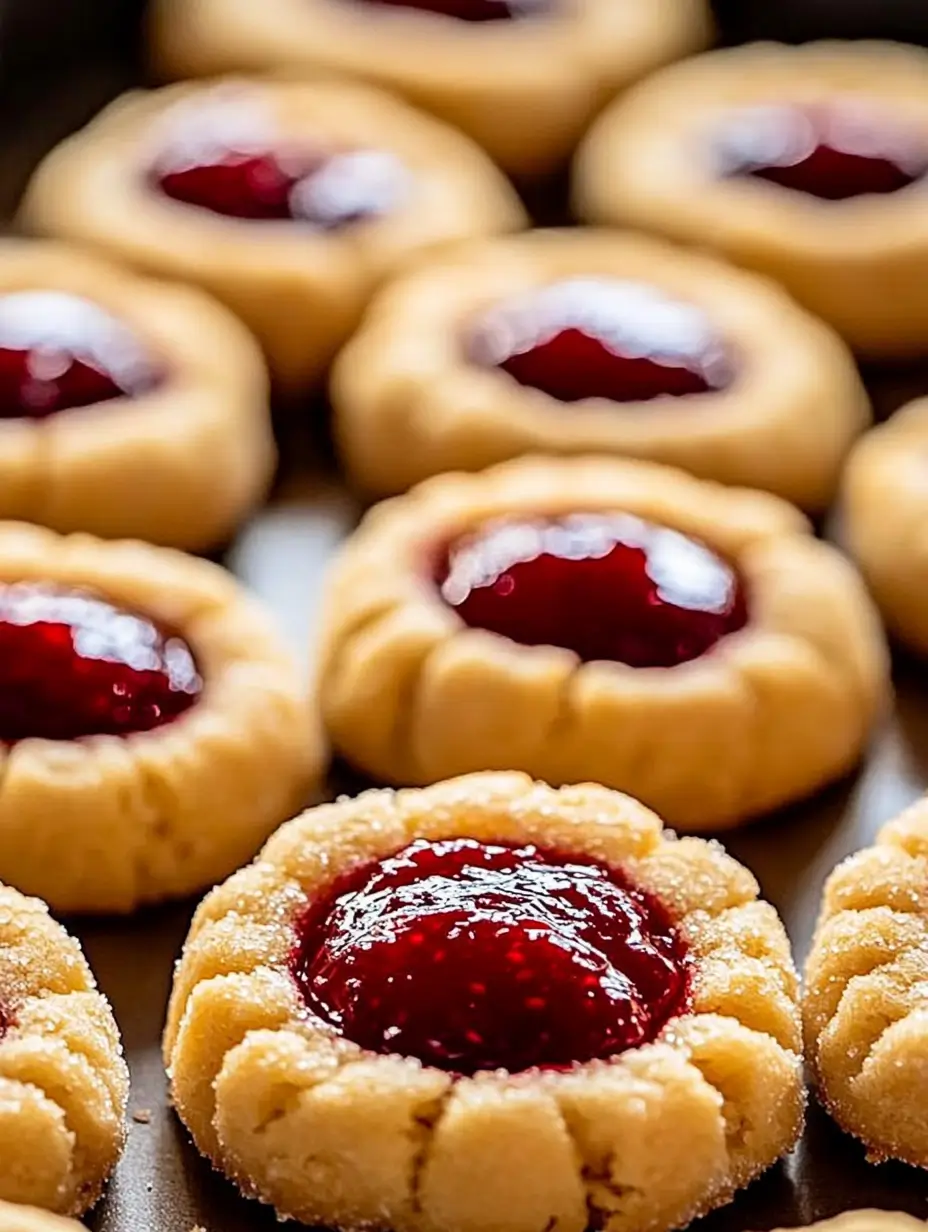 Raspberry Thumbprint Cookies