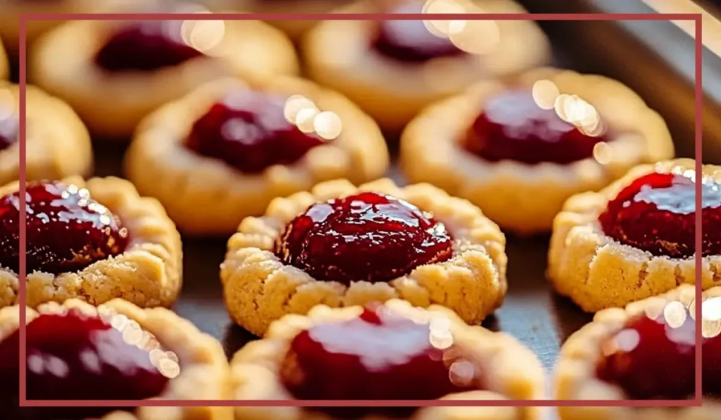 Raspberry Thumbprint Cookies