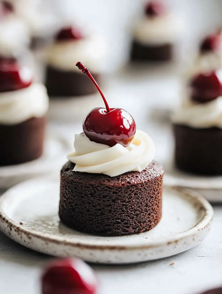 Cherry Chocolate Mini Cakes