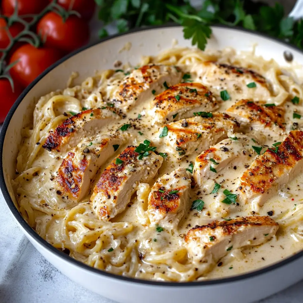 Chicken Garlic Parmesan Pasta