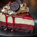 Red Velvet Oreo Cheesecake
