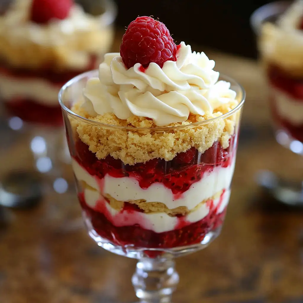 Individual Lemon Raspberry Trifles