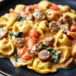 Tortellini with Turkey Sausage