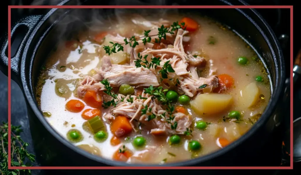 Creamy Leftover Turkey Soup