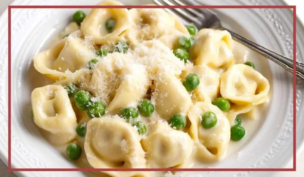 Tortellini with cream sauce