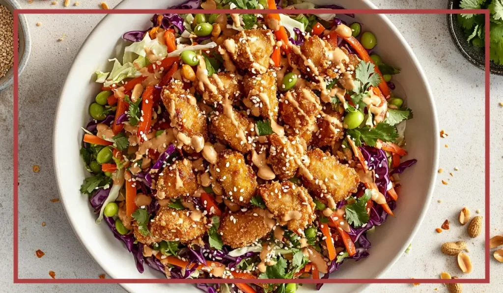 Peanut Chicken Crunch Salad