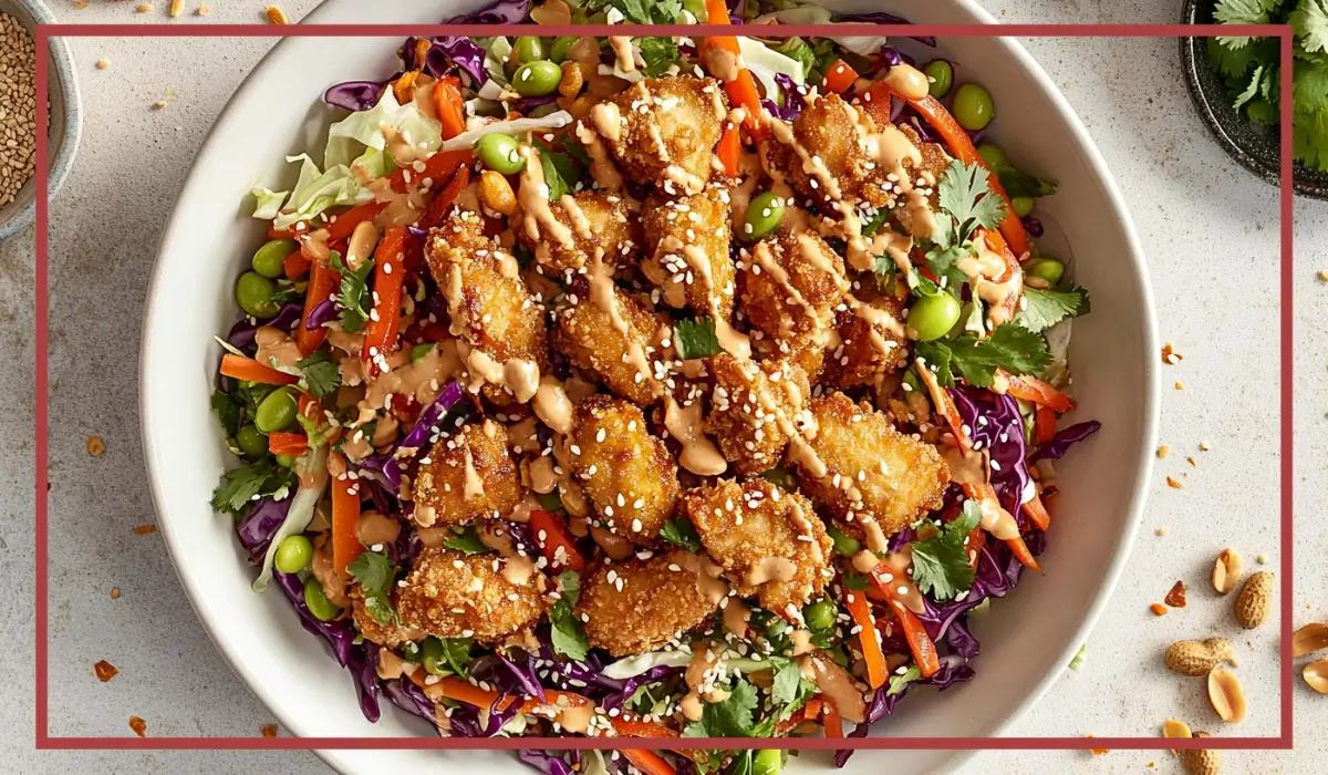 Peanut Chicken Crunch Salad